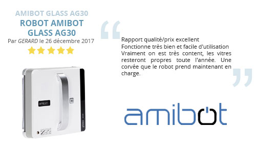 Avis clients : AMIBOT Glass AG30 est un très bon rapport qualité / prix -  Bestofrobots