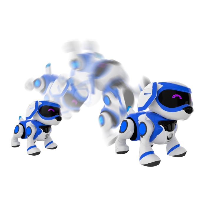 robot chien teksta puppy bleu pas cher